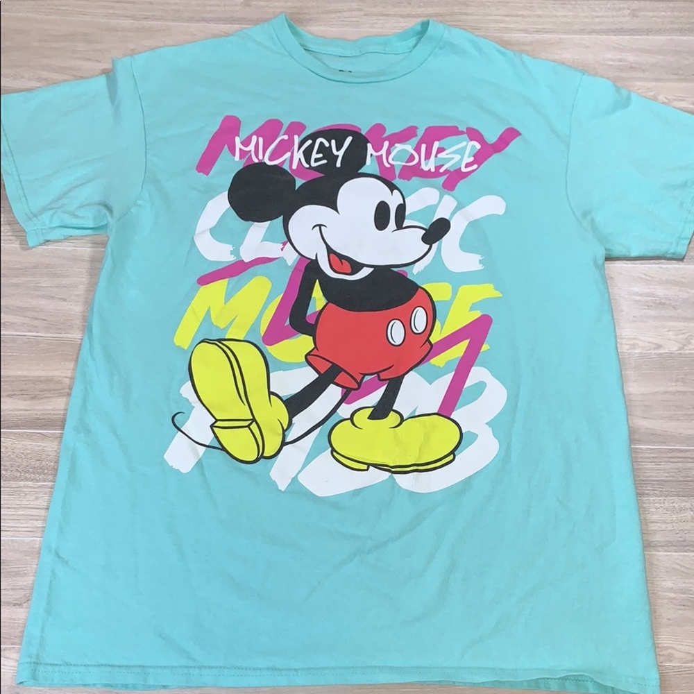 Disney Mickey Mouse Womans T-Shirt - Blue size M